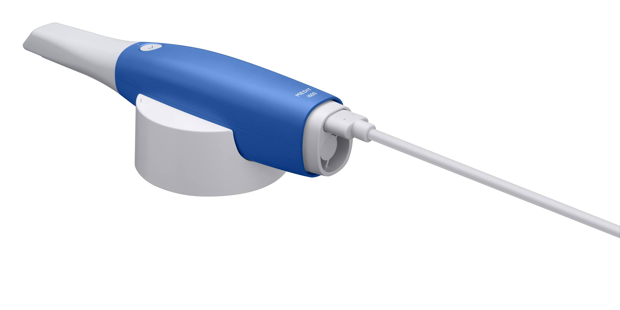 Medit i600 — on cradle opposite angle