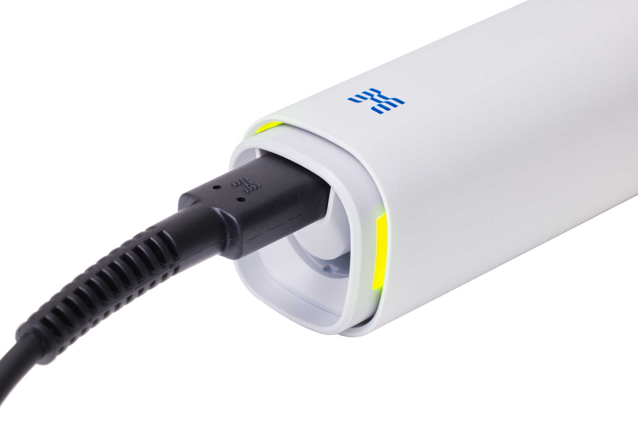 Medit i900 Touch — close-up of LED status ring and USB port
